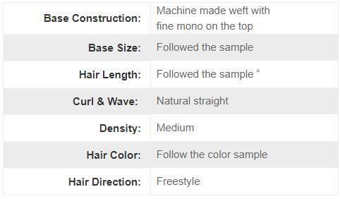 Lx054 Chinese Hair Blond #613 Machine Made Mono Top Wig for Women