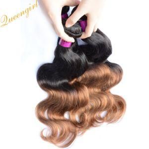 1b/4# Two Tones Virgin Body Wave Malaysian Ombre Remy Hair Weaving