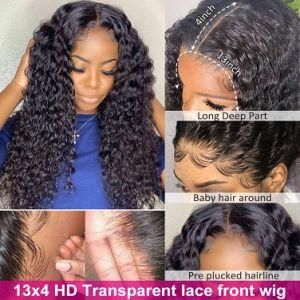 13X4 Deep Wave 180% Cheap Brazilian Swiss Lace Frontal Hair Wig
