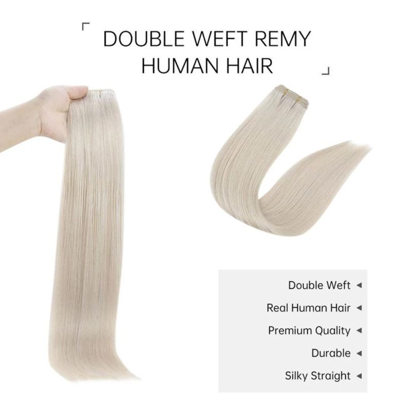 Colors Hair Weft Extensions Brazilian Human Hair 14-24" Soft Hair Bundles for Women Hair Weaves Sew in Hair Extensions