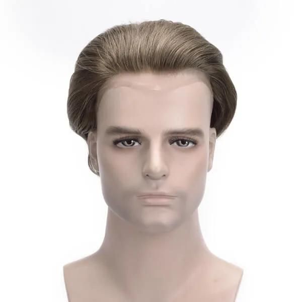 Real Remy Human Hair French Lace Front Hollywood Stock for Men New Times Hair