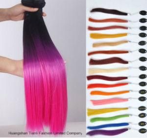 Aliexpress Hot Sale Ombre 1b/Burg Red Color Peruvian Hair