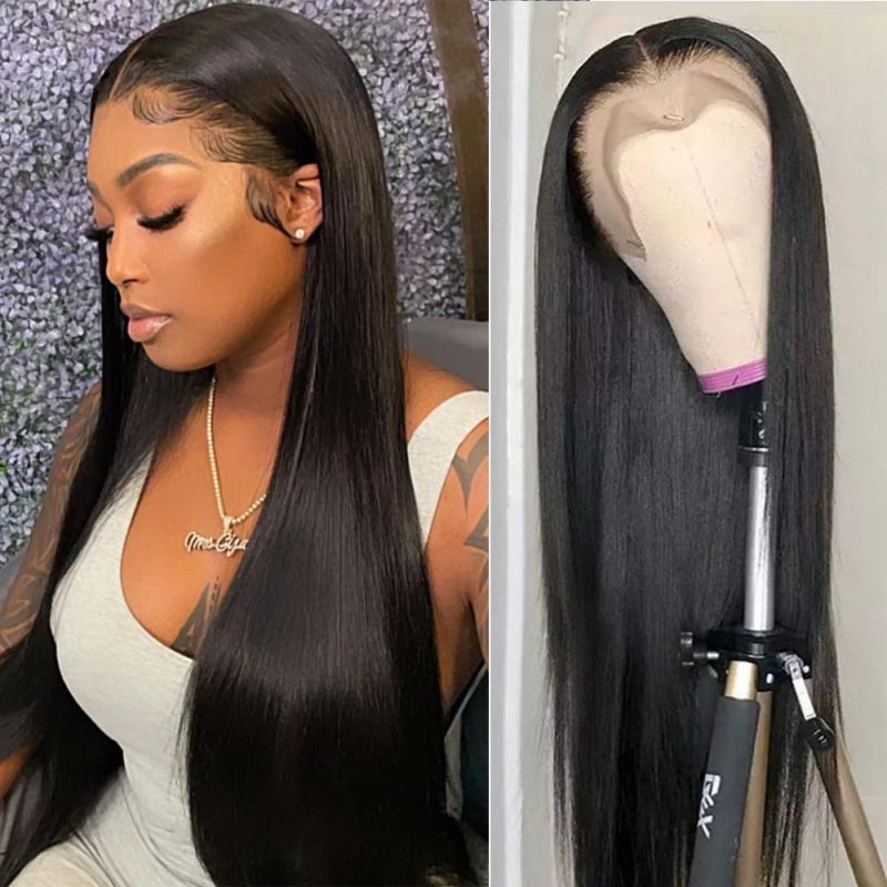 China Transparent HD Cheap Brazilian Virgin Hair Lace Wigs Wholesale Lace Front Wig Best Human Hair China Human Hair Full Lace Wigs for Black Women