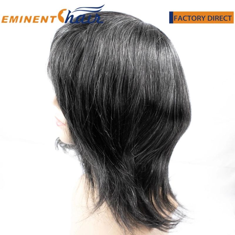 Custom Made Natural Straight Human Hair Women′s Lace Wig