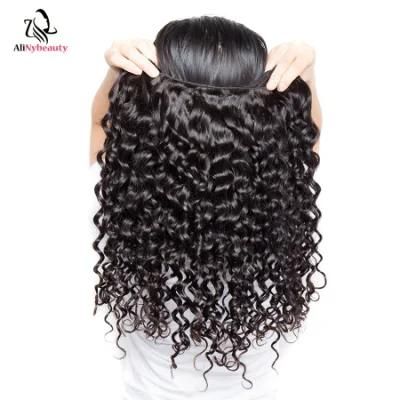 Water Wave Peruvian Virgin Hair Full Lace Wig