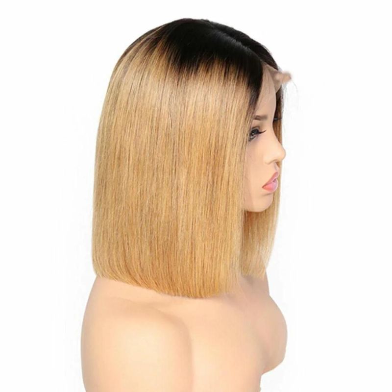 Ombre Color 1b/27# Brazilian Human Hair Bob Wig
