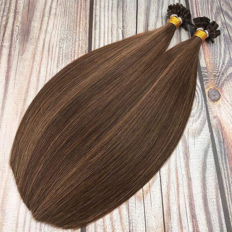 Kaki Hair Wholesale Virgin Remy Pre Bonded Double Drawn Flat Tip Hair Extension