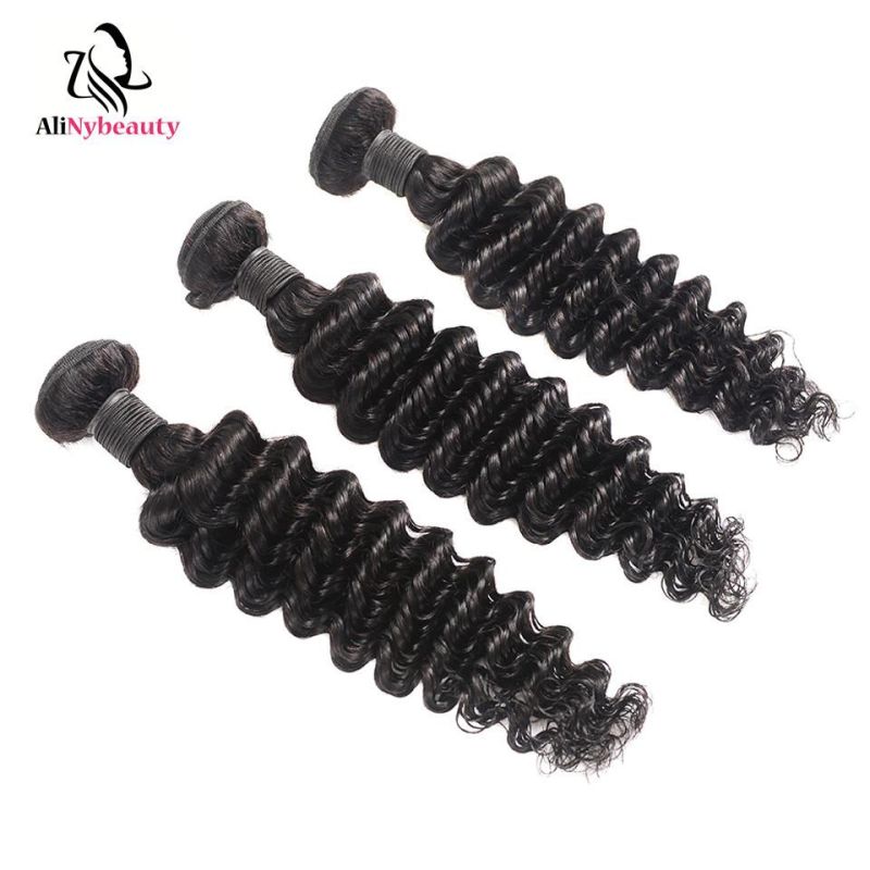 Alinybeauty Wholesale 100% Unprocessed Deep Wave Human Hair