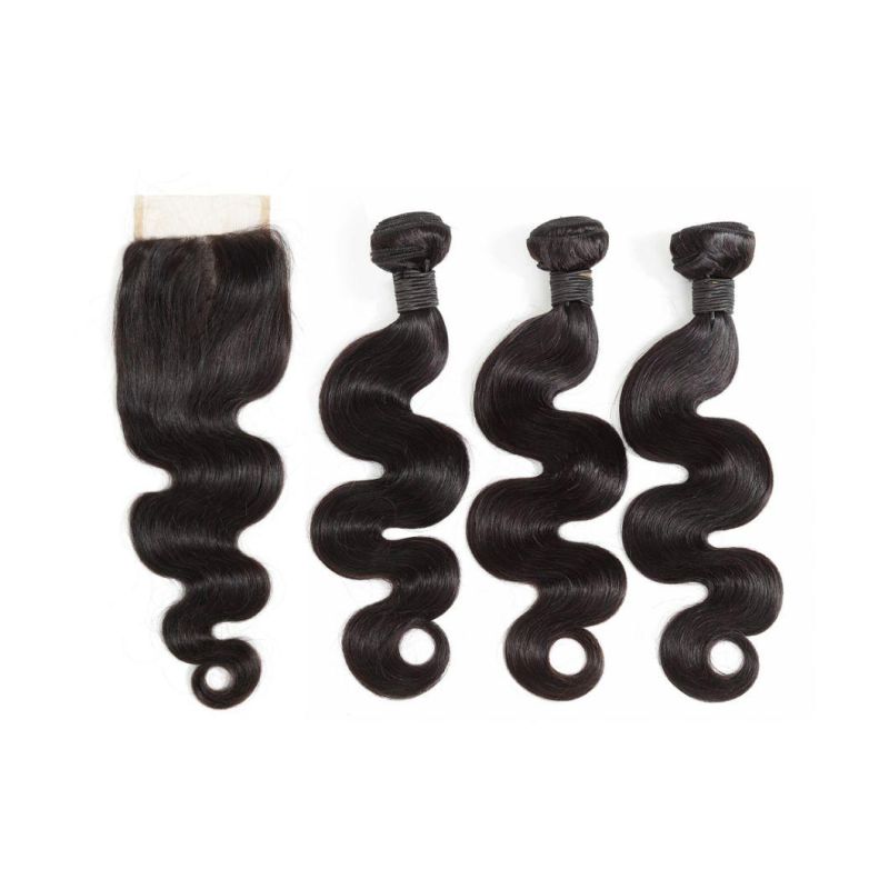 Wholesale Price Cuticle Aligned Hair Bundle with Closure Hair Combo