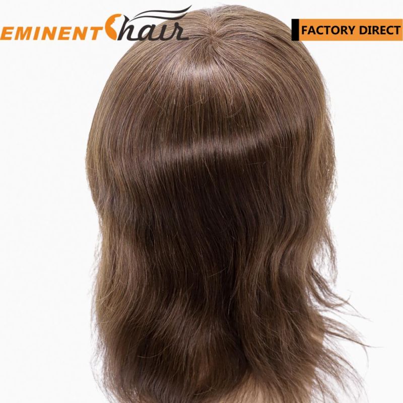 Natural Frontal Hairline Lace Front Human Hair Toupee for Women