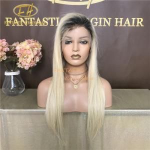 Wholesale Brazilian/Indian Virgin/Remy Human Hair Full/Frontal Lace Wig with #1b/613 Color