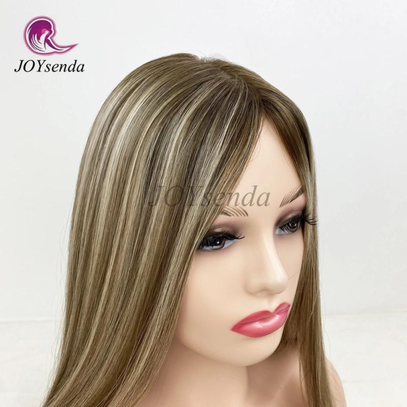 Blonde Color with Highlight 100% Virgin Jewish Wigs / Sheitel Wigs / Kosher Wigs Manufacturer in China