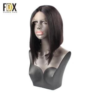 Remy 100 Human Straight Natural Lace Bobo Hair Wig