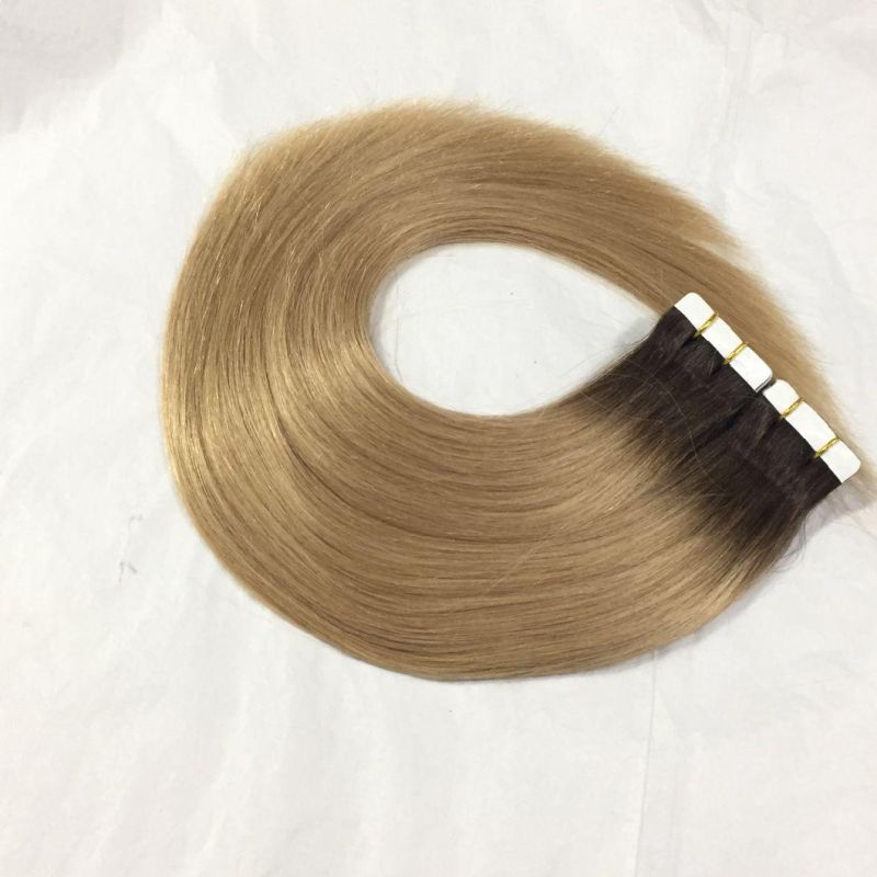 Ombre Color Full Cuticle Aligned Tape in Hair Extension