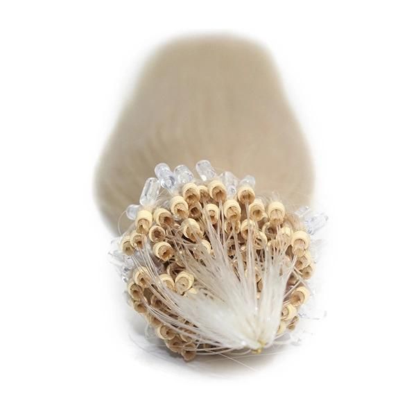 Blonde and Straight Micro-Loop Hairpiece for Women