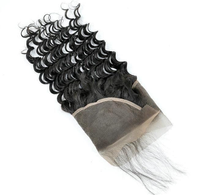 Virgin Human Hair Lace Frontal at Wholesale Price (Deep Curly)