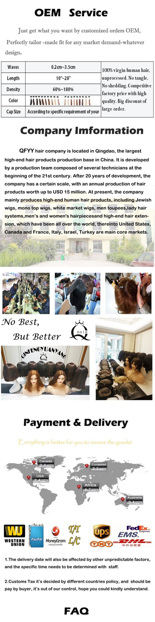 Slight Layer Natural Light Black Color Wave Silk Top Kosher Jewish Orthodox Religion Human Hair Wig for Kosher Women