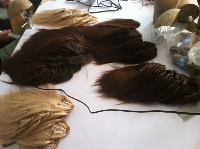 Human Hair Bang Pony Tail Hair Accessories (AV-HB01A)