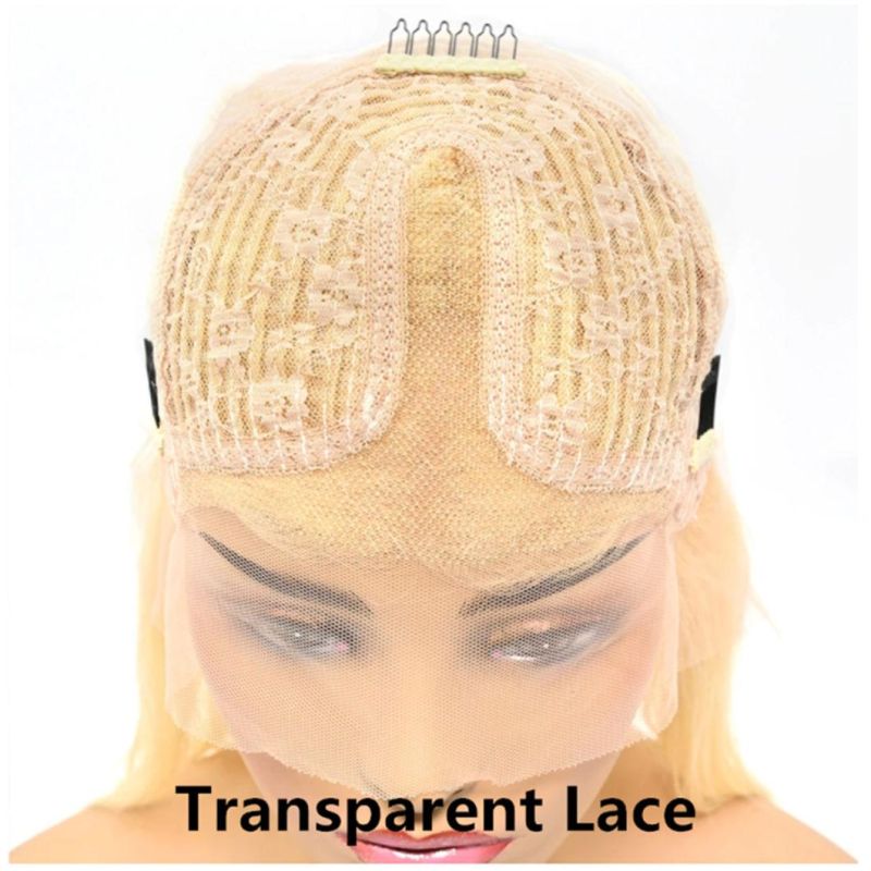 Blue Straight Wig Highlight Wig Human Hair Colored Brazilian Human Hair Wigs Lace Front Wig Transparent HD Lace Frontal Wigs 20 Inches for Women 150%