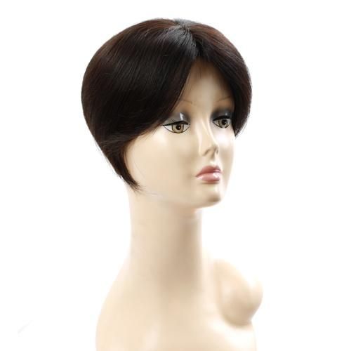 Synthetic Short Black Pixie Cut Wig Heat Resistant Fiber Hair