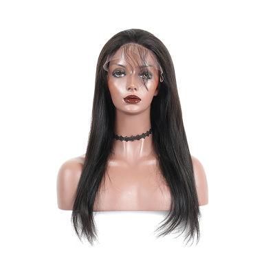 Long Straight Brazilian Human Hair Lace Wig