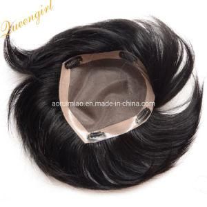 High Quality Lace Frontal Peruvian Virgin Human Hair Men Toupee