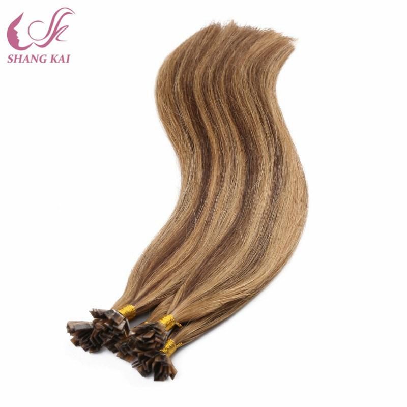 Cuticle Aligned Virgin Hair Indian Mix Piano Color Keratin Pre Bonded Flat Tip Hair Aliexpress