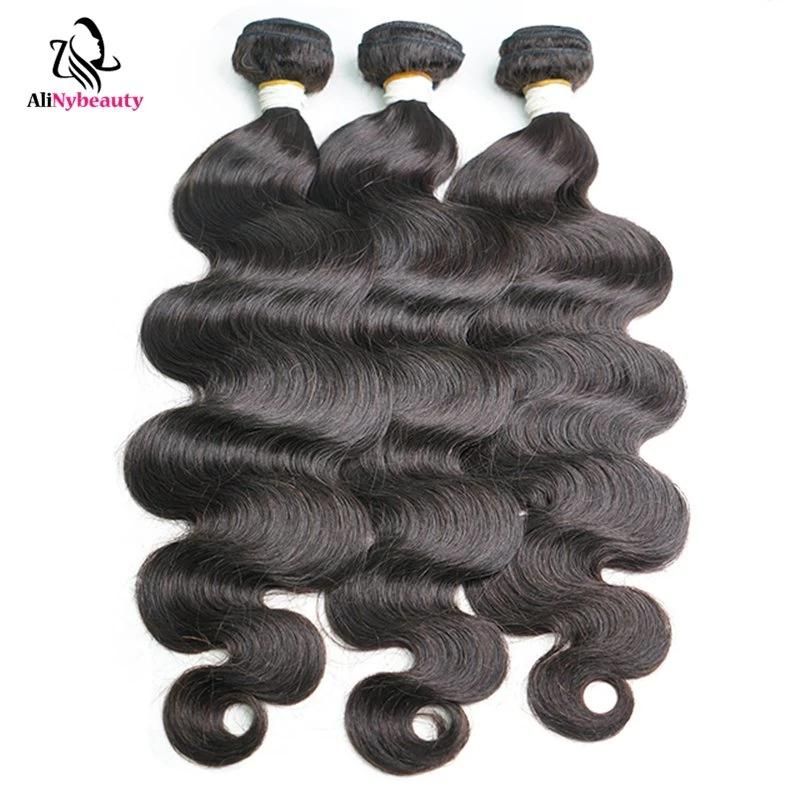 Alinybeauty Wholesale Price Virgin Indian Hair Raw Indian Hair Vendor Cuticle Aligned Hair Virgin Human Body Wave Hair Bundles Vendors