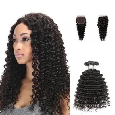 Kbeth Unprocessed Virgin Hair Bundles Extension Raw Deep Wave Bundles Human Hair Bundle Raw Virgin Cuticle Aligned Hair