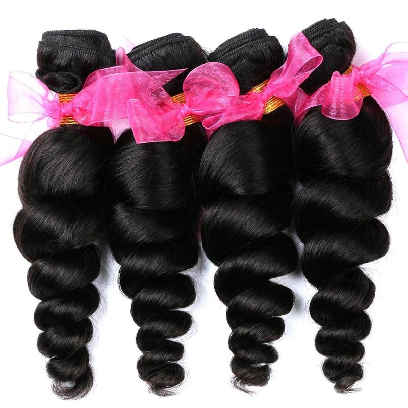 Unprocessed Loose Wave Hair Extension Peruvian Human Hair