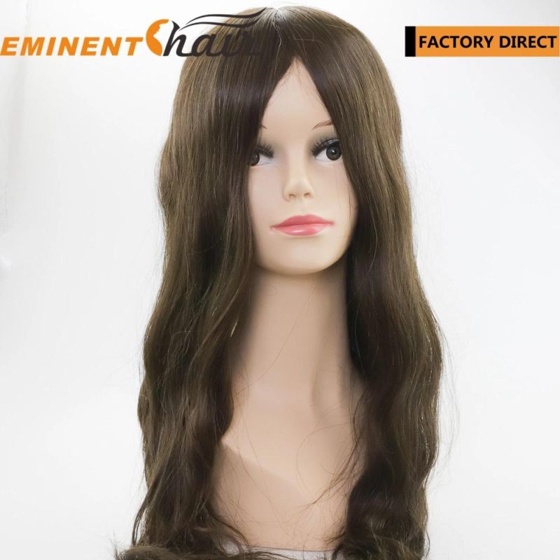Natural Hairline Silk Top Indian Hair Women′s Wig