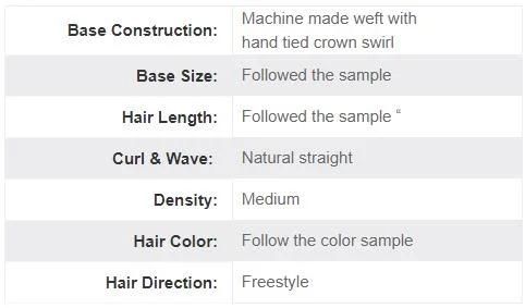 Lx0278 Full Machine Made Human Hair Extension Hairpiece for Women 