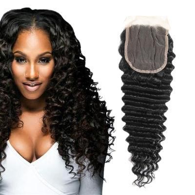 Factory Direct Human Hair 4*4 Swiss Closure 10 Inches Wavy for Women