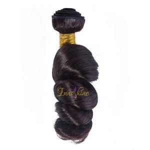 Wholesale Top Quality Black Indian Remy Human Hair Loose Weave Hair Weft Hair Weaving