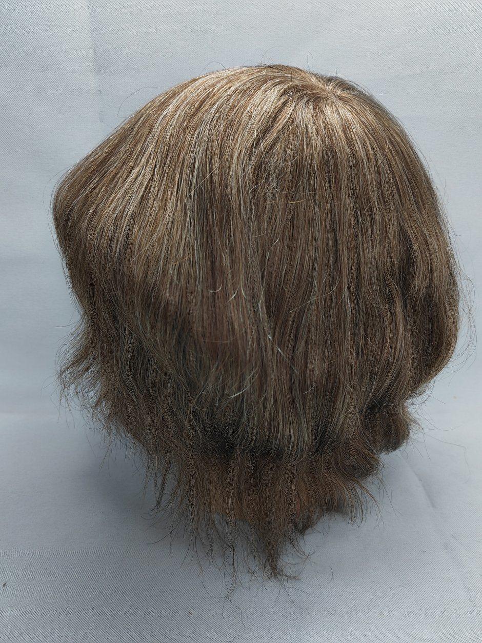 2022 Best Comfortable Custom Made Clear PU Base Injection Toupee Made of Remy Human Hair