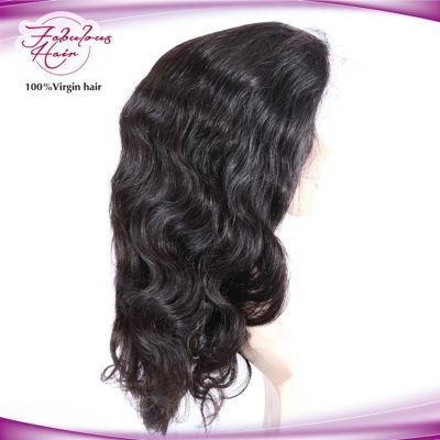 Brazilian Body Wave Human Hair Transparent Lace Wig Front