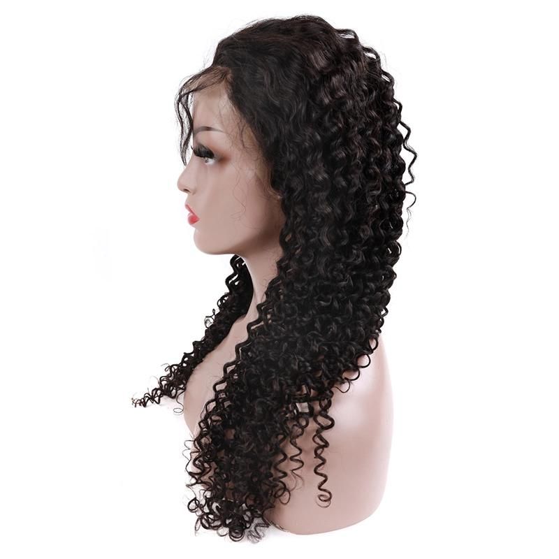 Wavy Curly Virgin Human Hair Lace Front Wigs