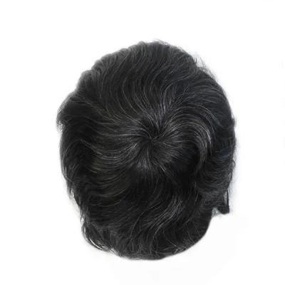 High Quality Men&prime;s Clip on Piece Real Human Hair