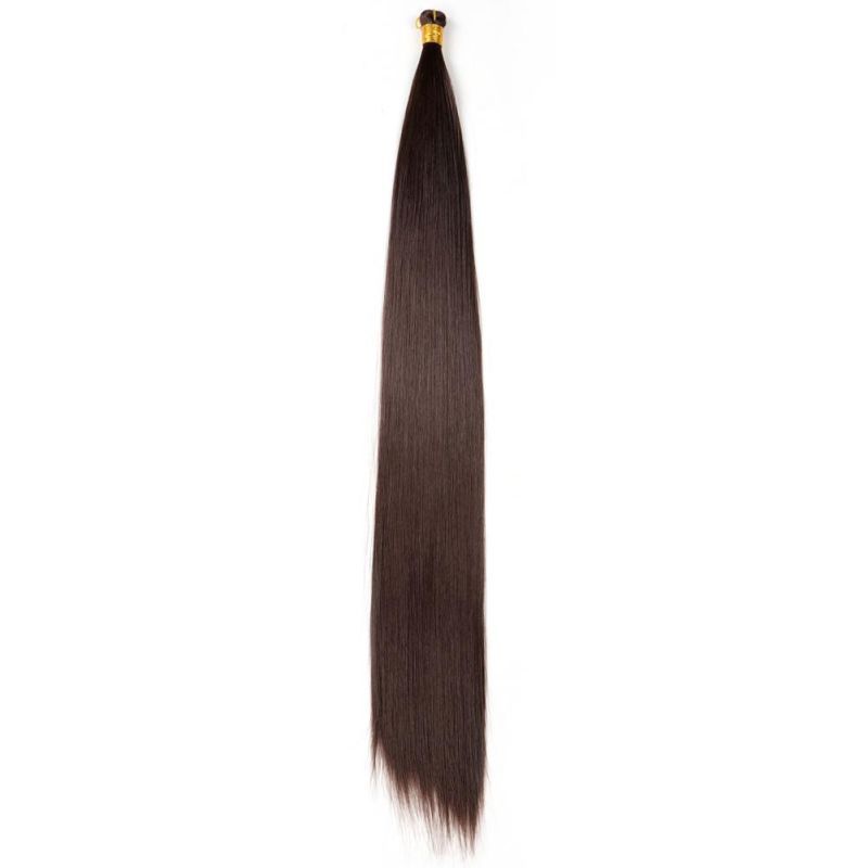 22" Synthetic Silky Straight Bulk Hair Extension Crochet Braid Hair Bundles