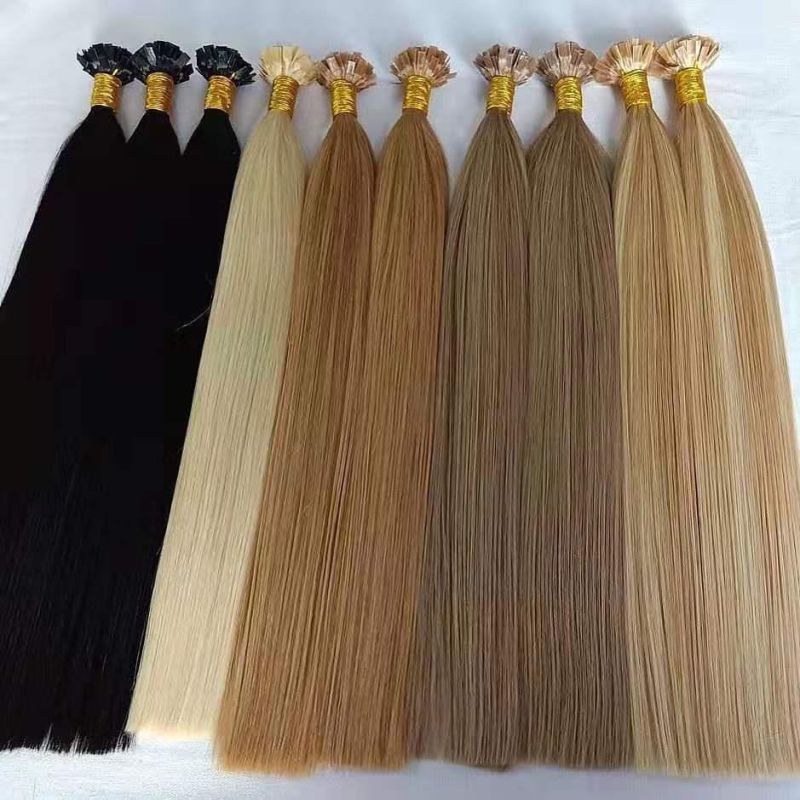 100g/Lot 100s Pre-Bonded Fusion I-Tip Hair Extensions 18"-24" Remy Keratin Human Body Wave Hair Natural Human Hair