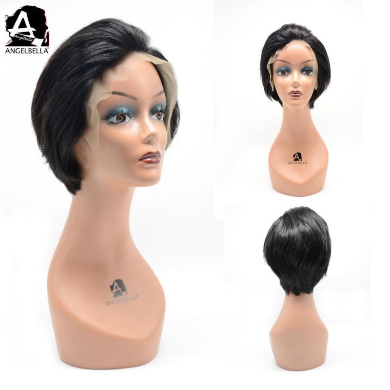 Angelbella Wigs Human Hair Brazilian Straight Lace Front Wigs