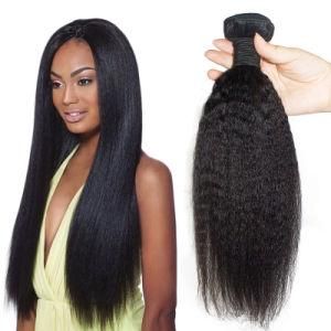 Morein Cheapest Hair Extension Raw Indian Temple Hair Kinky Straight Hair Bundle