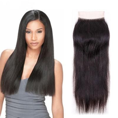 Kbeth Striaght 4*4 Lace Frontal Closure From China Factory Customized 8 Inch Remy Brazilian Human Hair Piece for Sexy Women