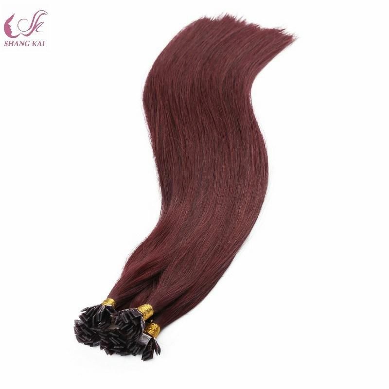 Remy Hair Extensions Human Hair India Flat Tip Keratin Hair Extensions