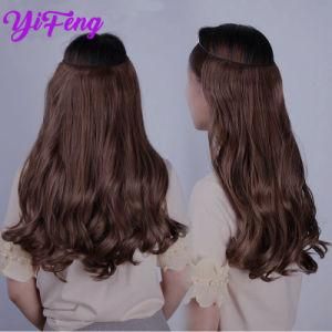 Wavy 100 % Unprocessed Human Hair Halo Hair Extension