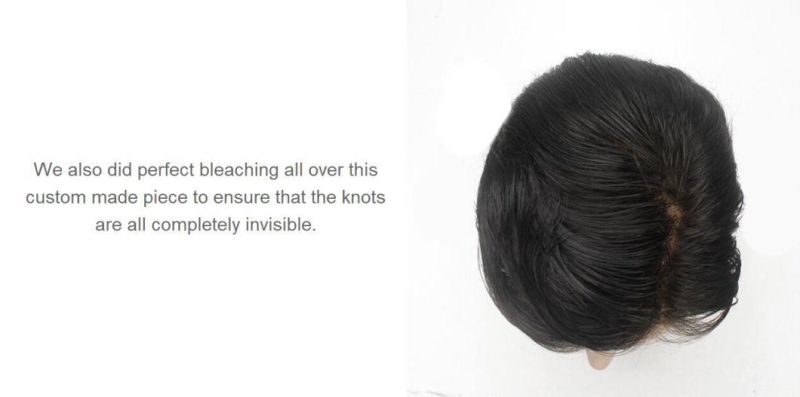 Men′s High Quality Real Human Hair - Full French Lace - Durable and Comfortable