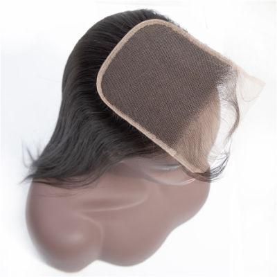 14 Inch Closure Straight HD Transparent Lace Closure Free Part Swiss Lace Human Hair