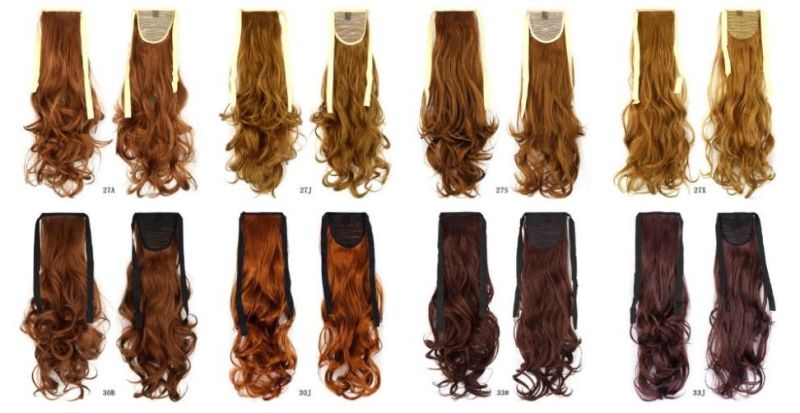 Wendyhair Single Drawn High Fibe Synthetic Ponytail Colored Extension Hair