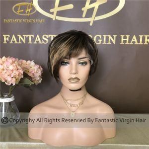 10A Grade Chinese Virgin/Remy Human Hair Full/Frontal Lace Wig with Tangel Free