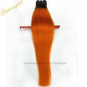 Wholesale Two Tones Natural Straight Remy Peruvian Ombre Weave Hair Extensions